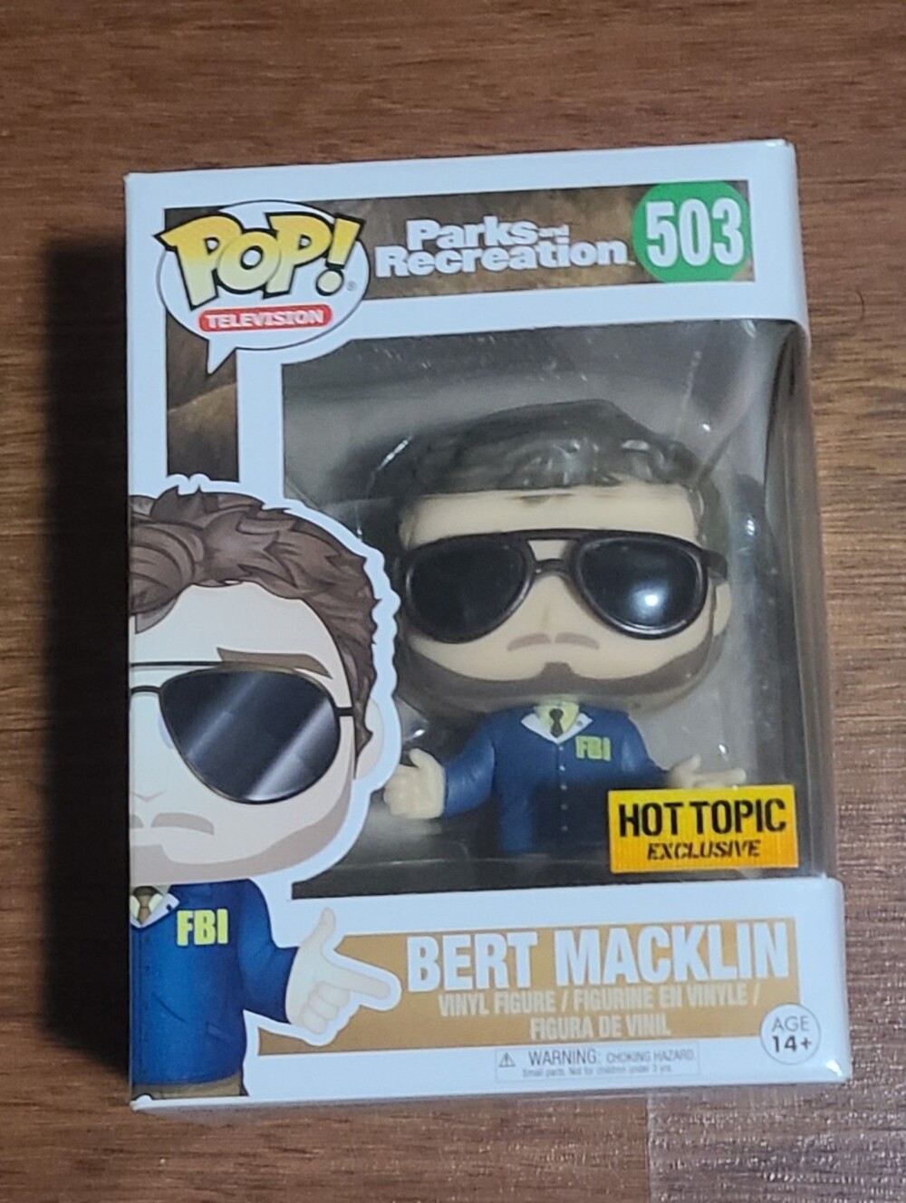 #503 Bert Macklin Funko Pop Television Parks And Recreation (2020 OG Vaulted)